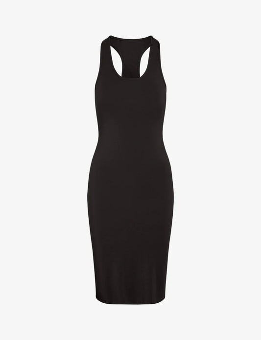 Butter Lifted Racerback Mini Dress Black