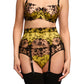Victresse G-string - Black/Chartreuse