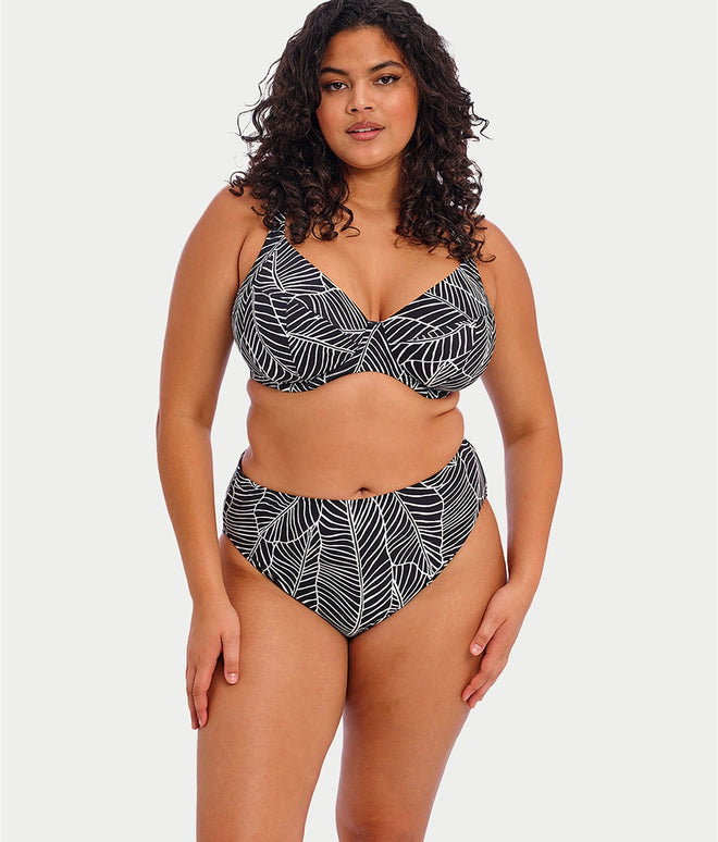 Kata Beach Mid-Rise Bikini Bottom - Black