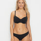 Jewel Cove Sweetheart Bikini Top - Black