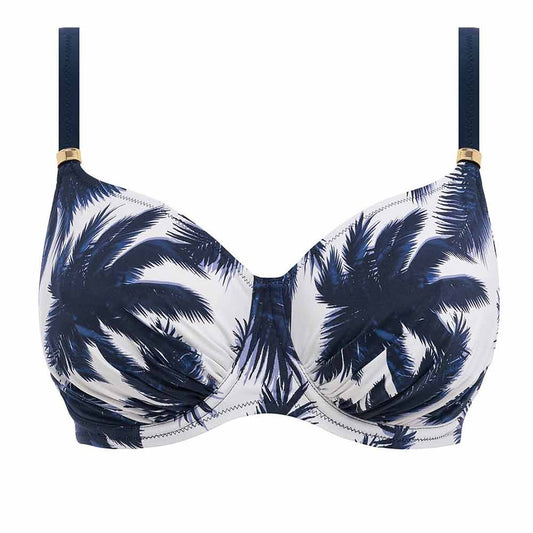 Carmelita Avenue Underwired Full Cup Bikini Top - French Navy