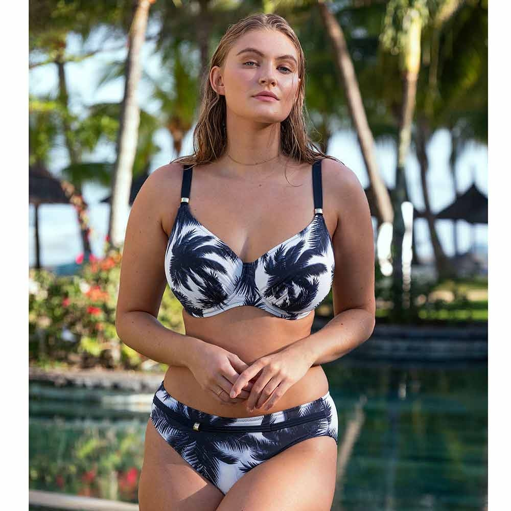Carmelita Avenue Underwired Full Cup Bikini Top - French Navy