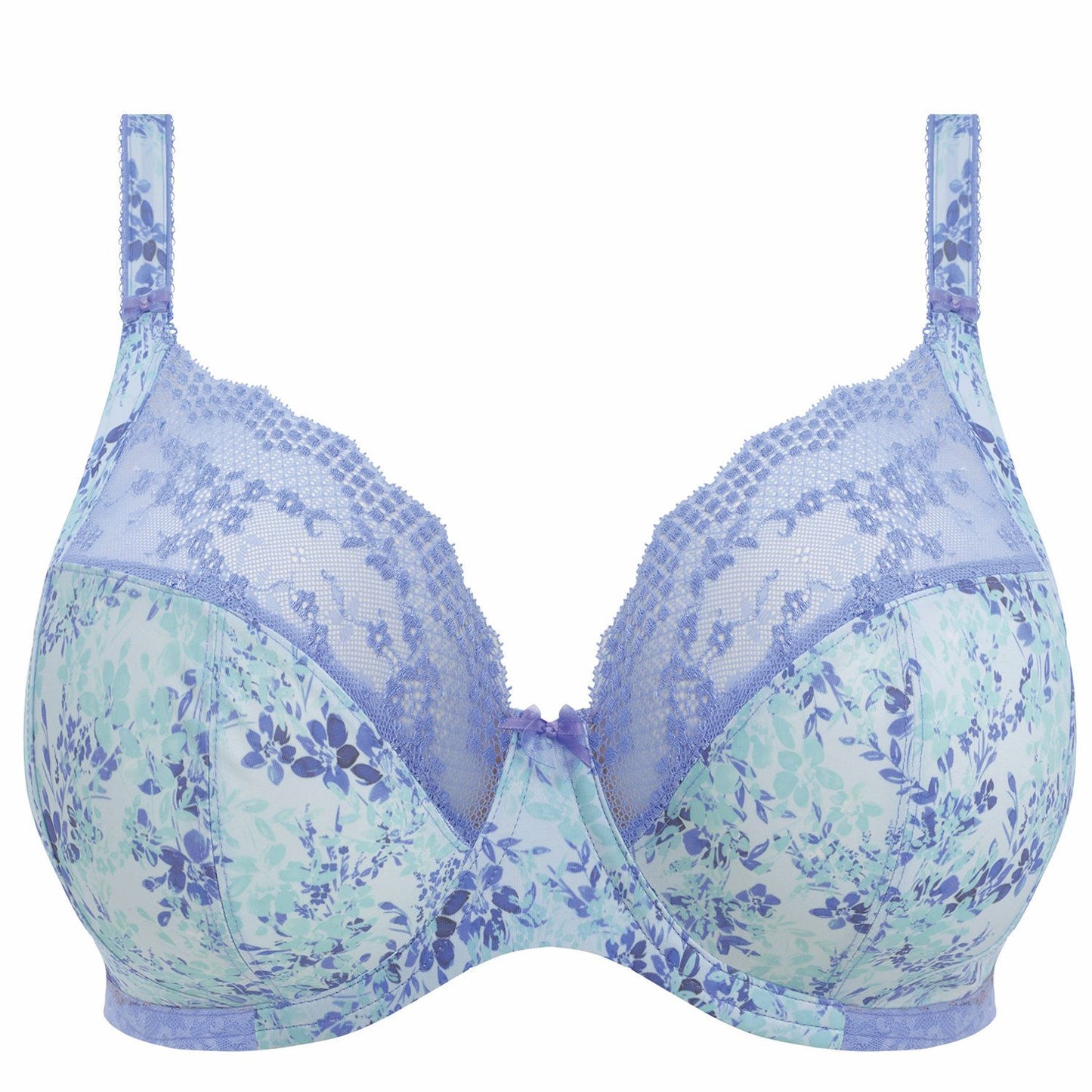 Lucie Stretch Plunge Bra - Cornflower