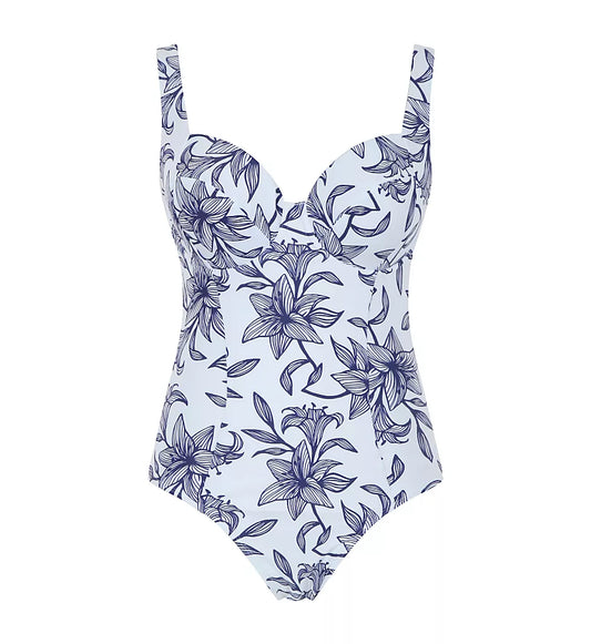 Capri Paloma Balcony One Piece Swimsuit - Capri Print