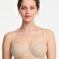 Parisian Allure Unlined Plunge Bra - Nude Sand COLOR WU?