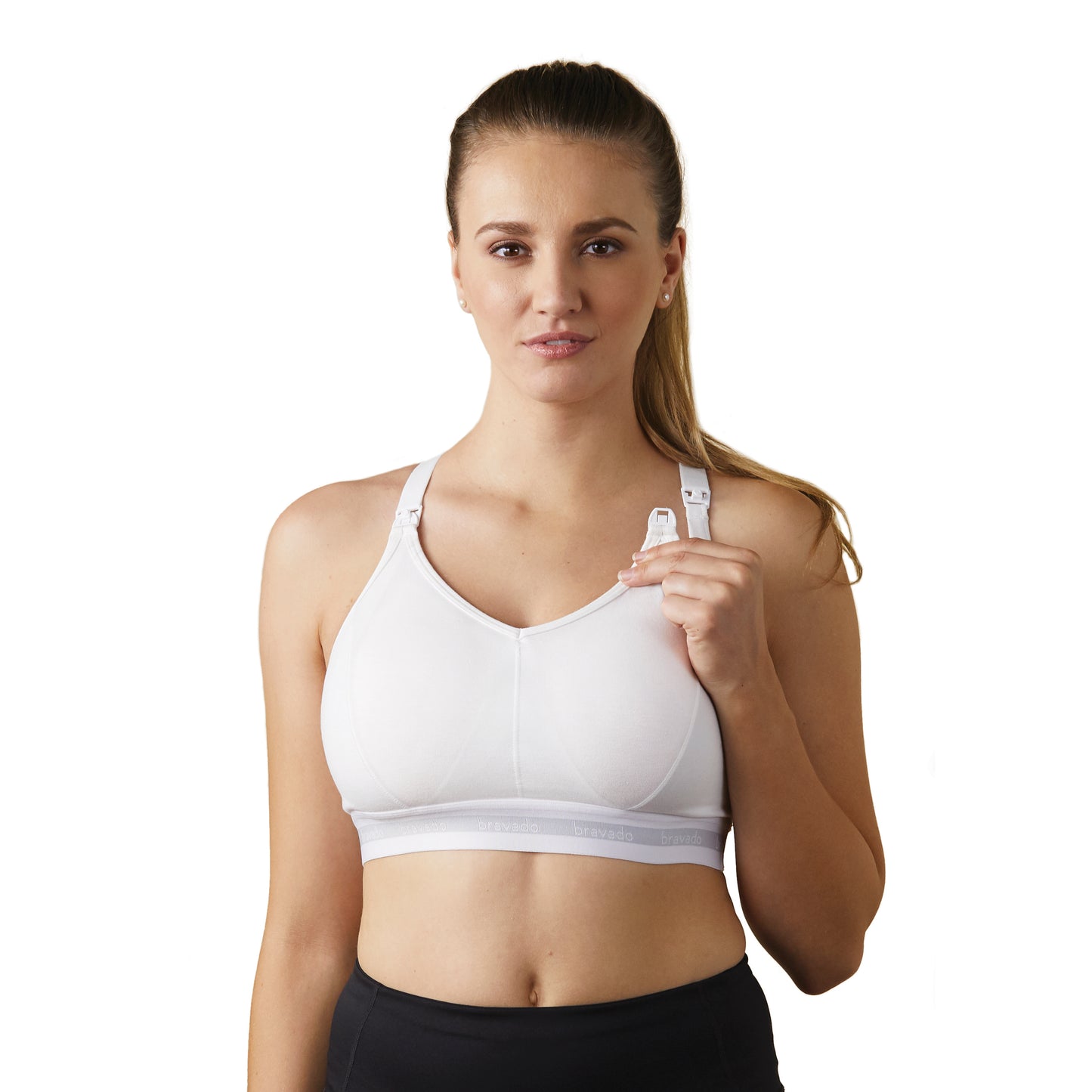 Bravado Designs Original Nursing Bra Full Cup White