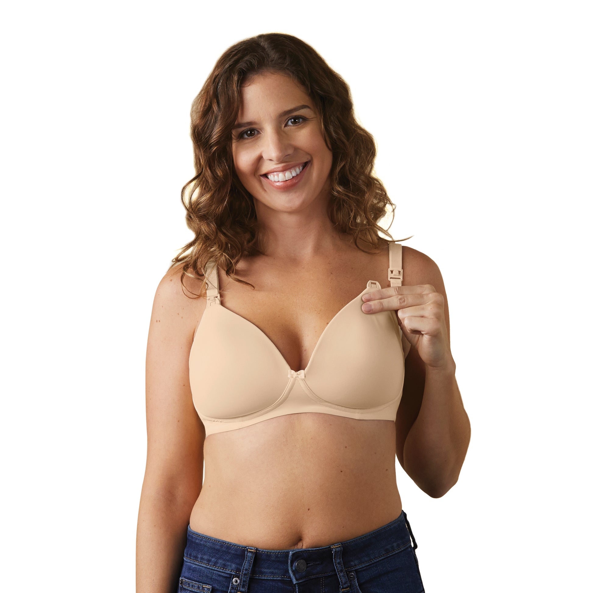 Bravado Buttercup Contour Wire Free Nursing Bra Bare