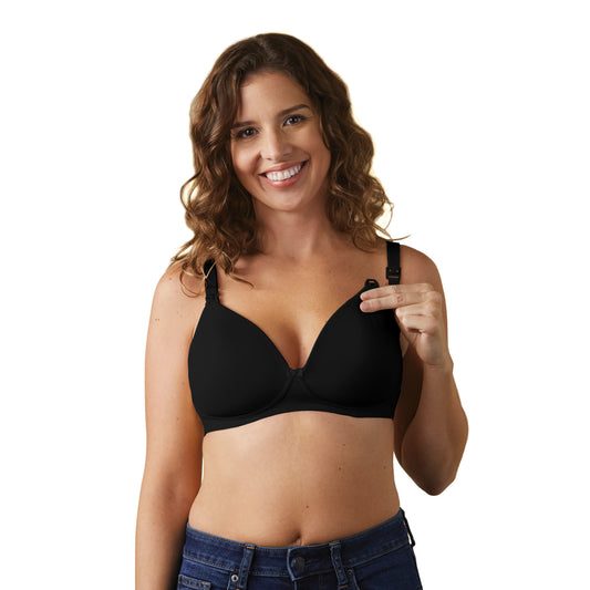 Bravado Buttercup Contour Wire Free Nursing Bra Black