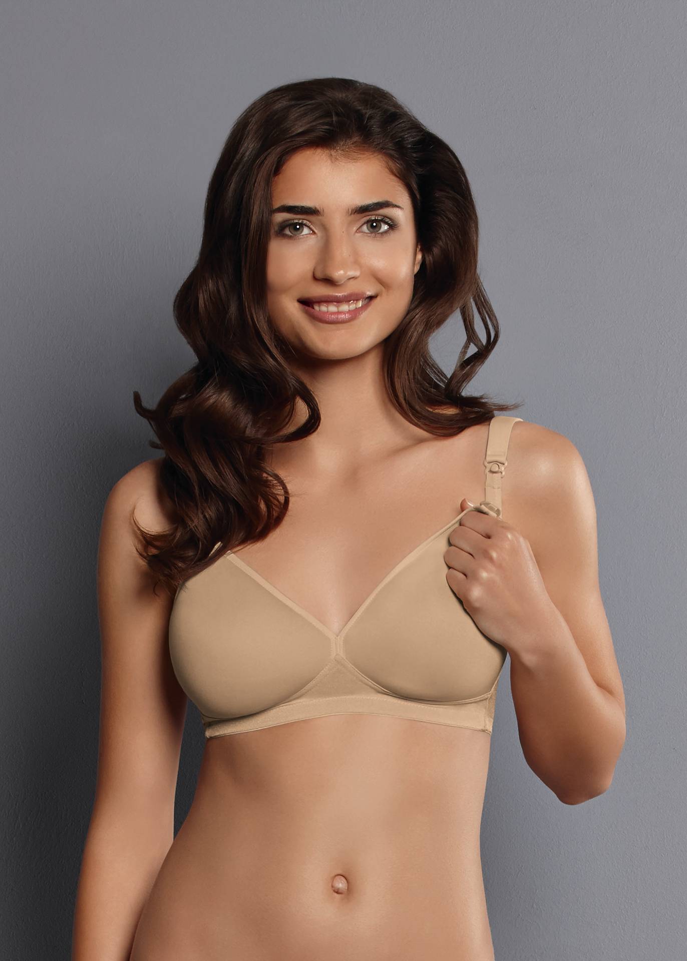 Anita Miss Anita Spacer Cup Wire Free Nursing Bra Nude