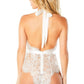 Oh La La Cheri Naomi Eyelash Lace Teddy White