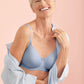 Anita Tonya Padded Wire Free Bra Soft Blue