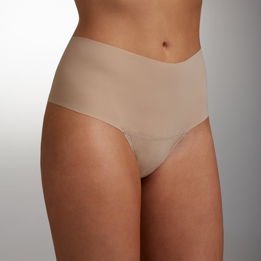 Hanky Panky Bare Godiva Hi-Rise Thong Taupe