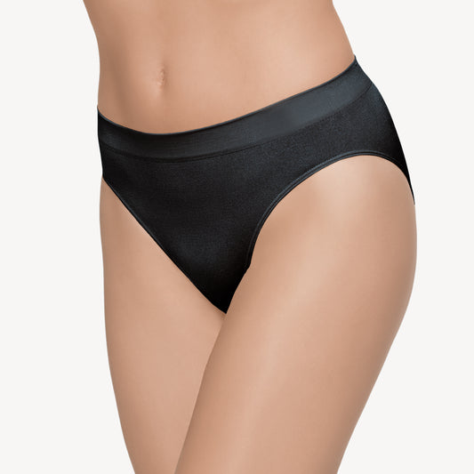 Wacoal B-Smooth Seamless Hi-Cut Brief Black