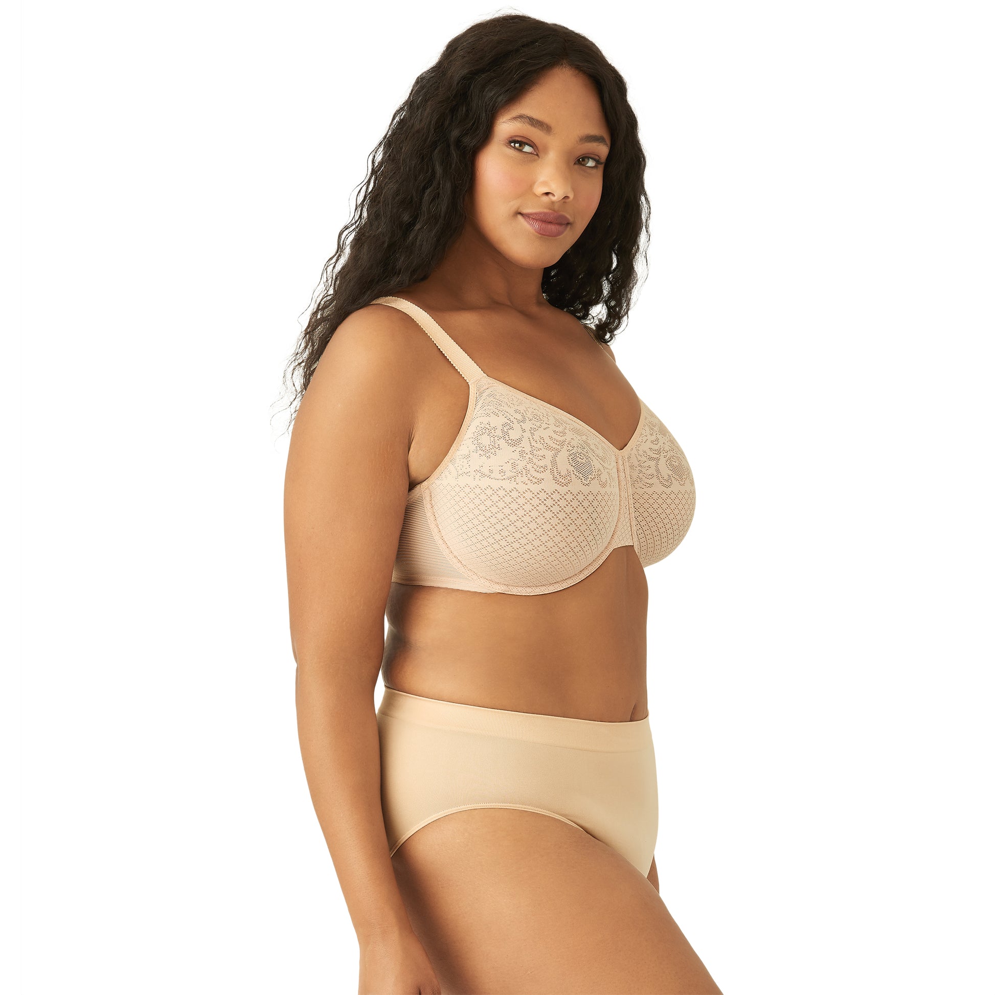 Wacoal womens Basic Beauty Wire Free Soft Cup Bra, SAND, 34DD at