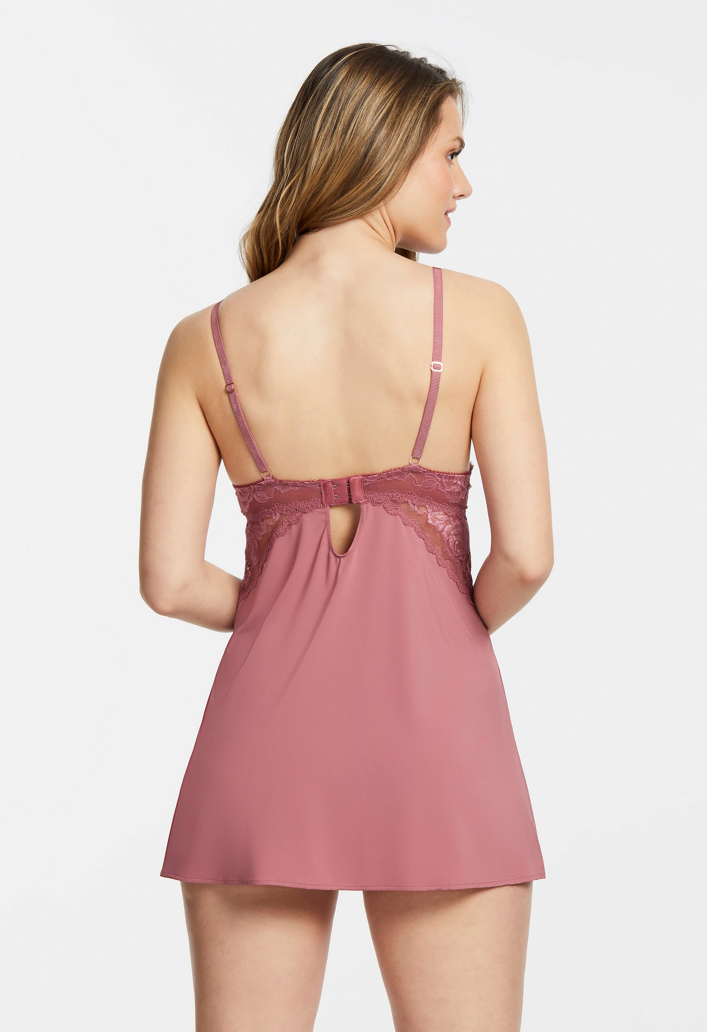 Montelle Moonlight & Roses Babydoll Set Mesa Rose