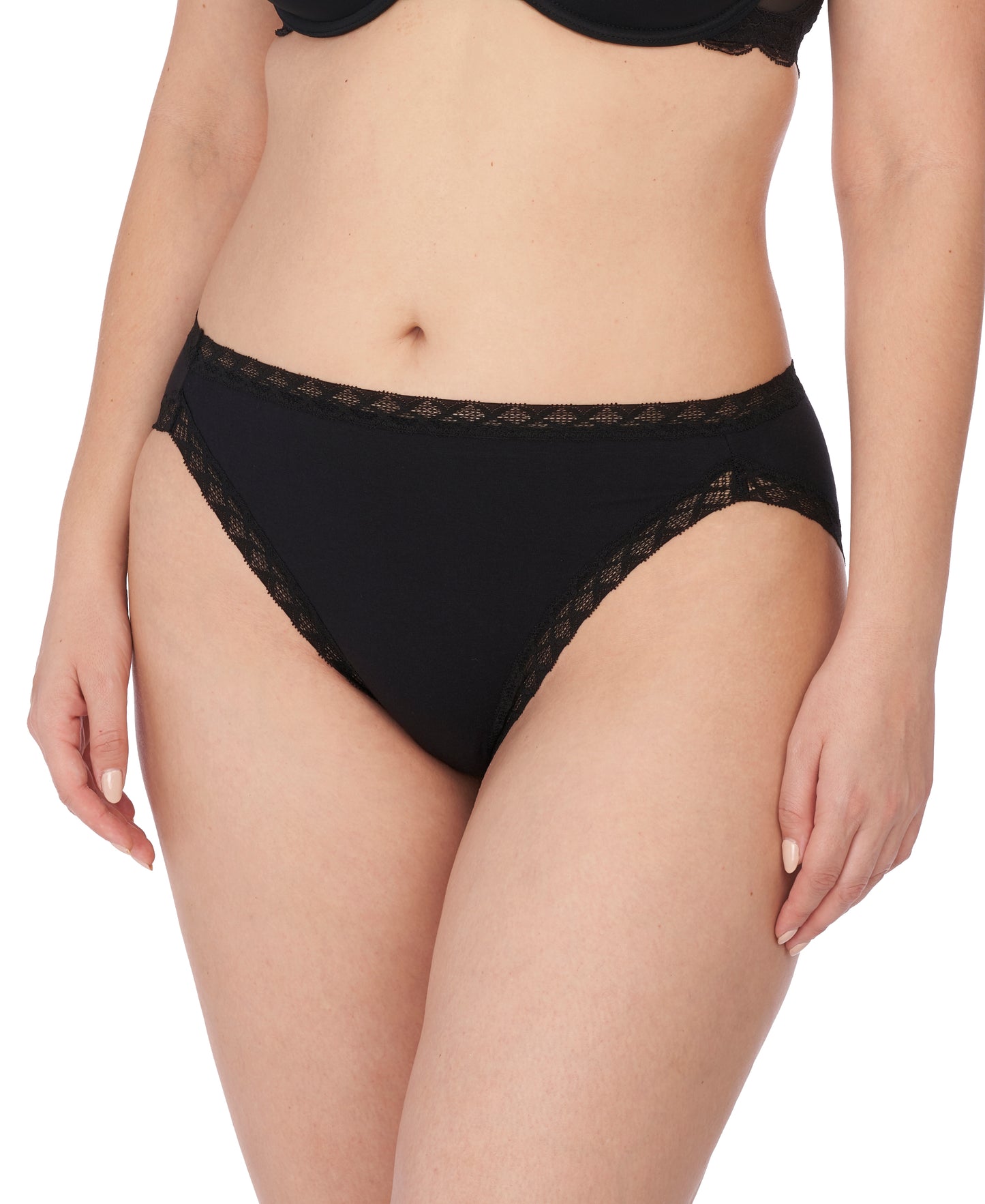 Natori Bliss Cotton French Brief Black