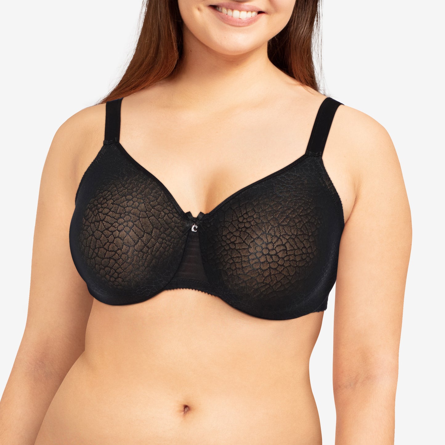 Chantelle C Magnifique Seamless Unlined Minimizer Bra Black