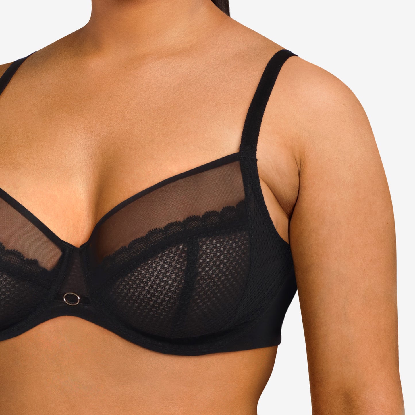 Chantelle Parisian Allure Unlined Convertible Plunge Bra Black