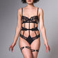 Thistle and Spire Strapped In Thigh Garters Black