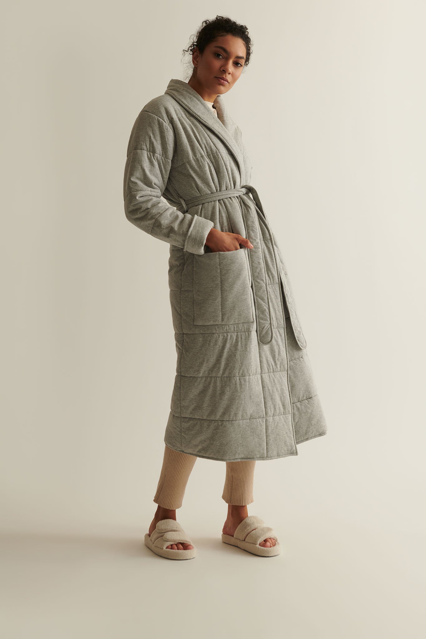 Skin Sierra Robe Heather Grey