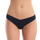 Commando Cotton No Show Thong Black