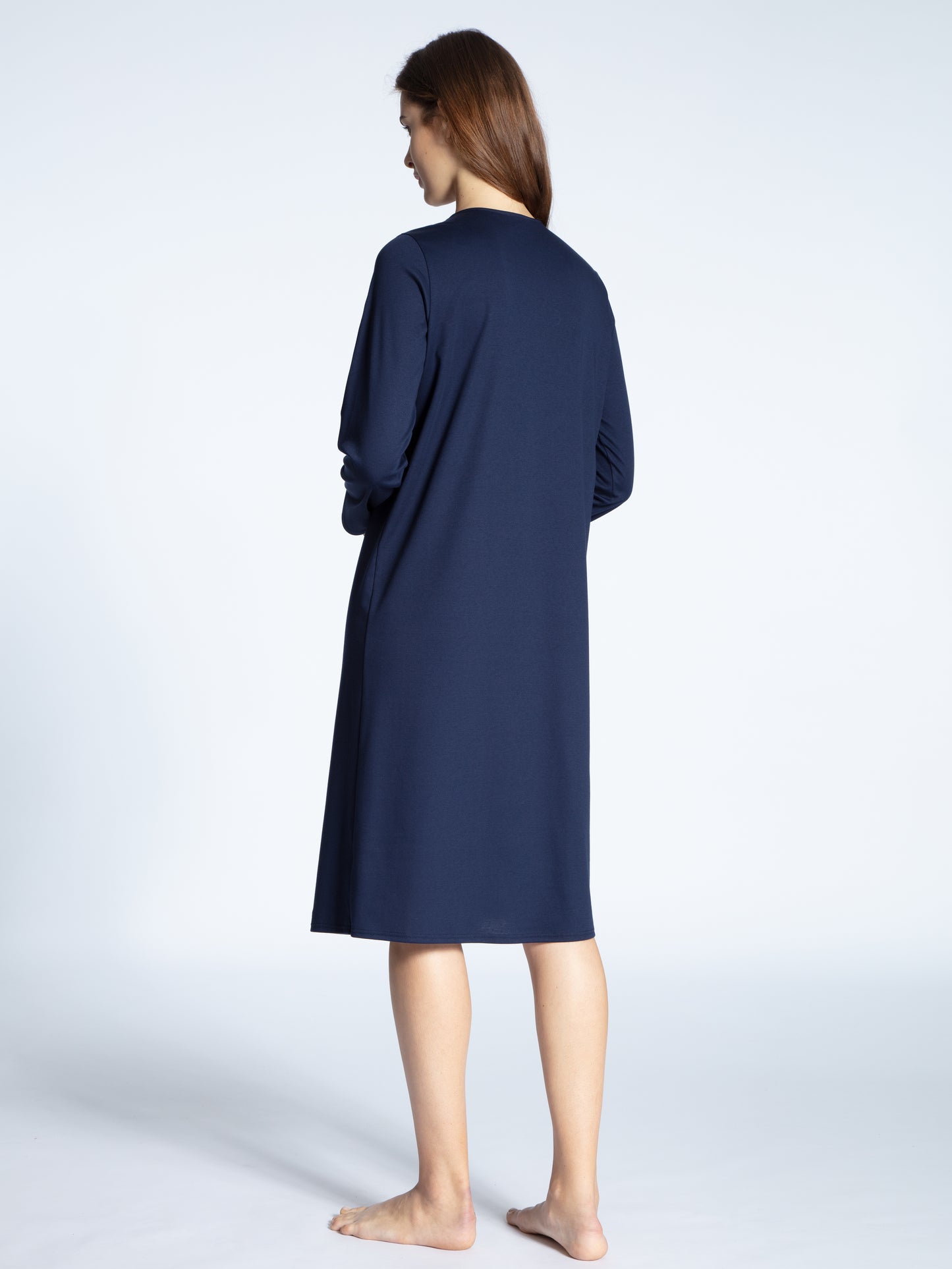 Calida Cozy Cotton Nightshirt Dark Blue
