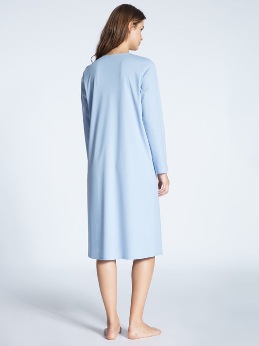Calida Cozy Cotton Nightshirt Clear Blue