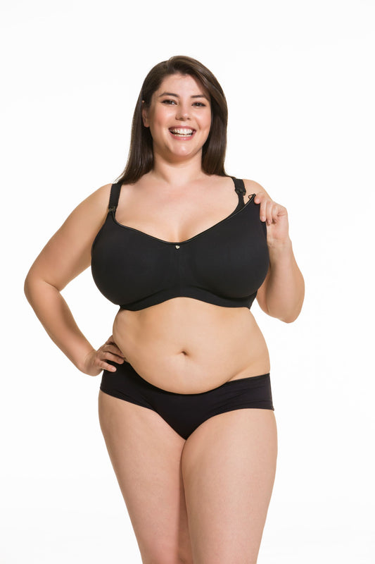 Cake Maternity Croissant Flexi Underwire Nursing Bra Black