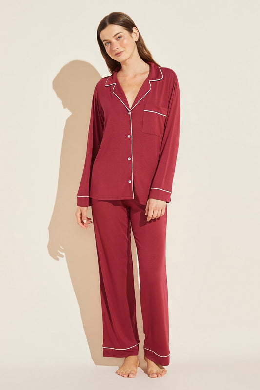 Eberjey Gisele Classic PJ Set Sangria