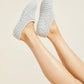 Eberjey Plush Ankle Slipper Sock Gray Dawn