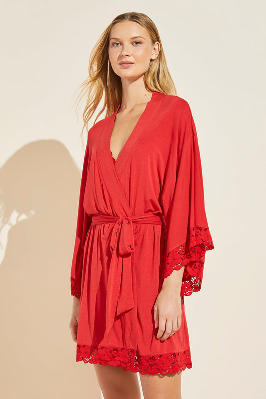 Eberjey Naya Modal Robe Haute Red