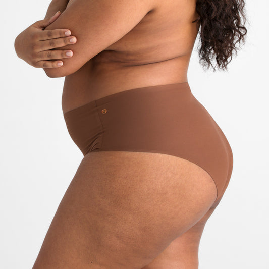 Evelyn & Bobbie High Waisted Retro Bikini Clay