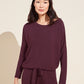 Eberjey Softest Sweats PJ Set in Mulberry