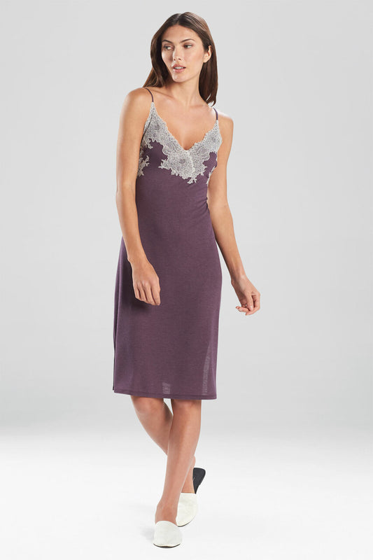 Natori Shangri La Chemise Dark Plum