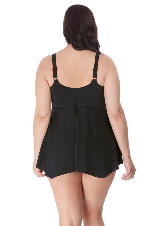 Elomi Magnetic A-Line Tankini Swim Top Black