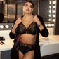 Elomi Namrah Bandless Plunge Bra Black