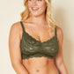 Cosabella Never Say Never Hook and Eye Curvy Bralette Evergreen