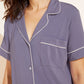 Eberjey Gisele Classic PJ Short/Tee Set Delphinium