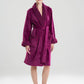 Natori Plush Sherpa Cozy Robe in Jewel Violet