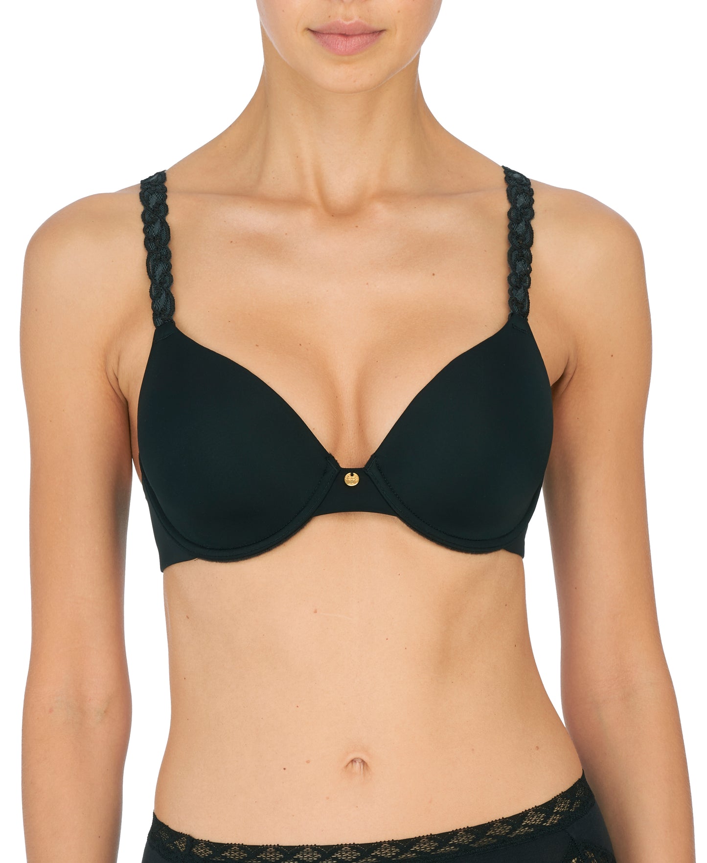 Natori Pure Luxe Contour Underwire Bra Black