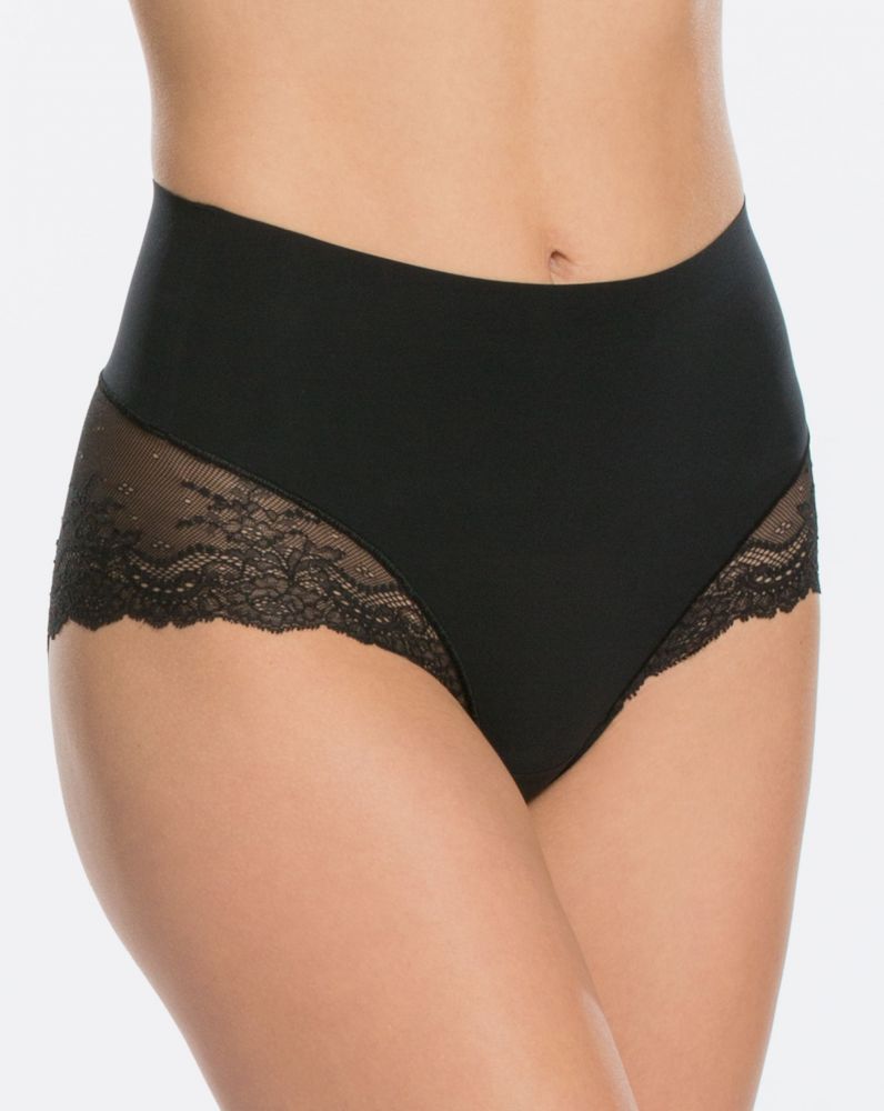 Spanx Undie-tectible Lace Hi-Hipster Panty Black