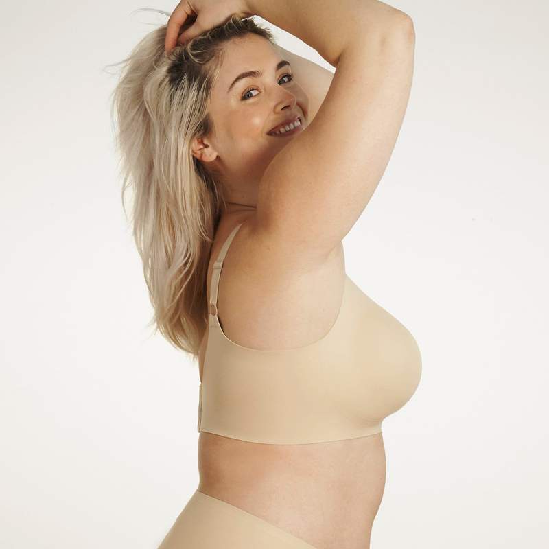 Evelyn & Bobbie Wire Free Beyond Bra in Sand