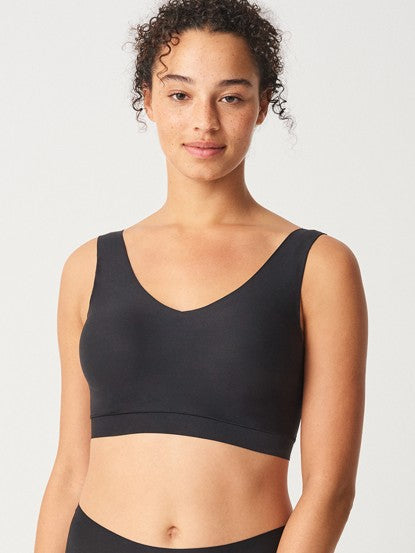 Chantelle Soft Stretch Padded V-Neck Bra Black