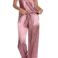 In Bloom Rae Pant Satin PJ's Pink
