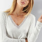 Natori Feathers Essential PJ Set in Light Heather Grey