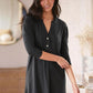 Fleur't Dolman 3/4 Sleeve Nightshirt Night Grey
